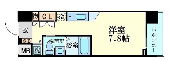 エスリード御堂筋梅田の物件間取画像